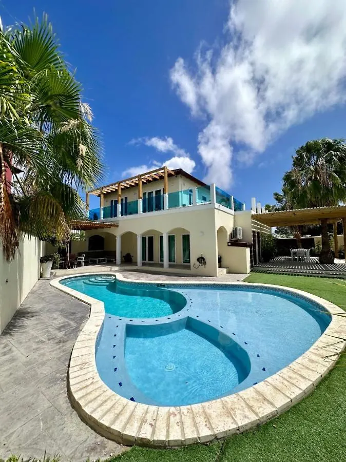 Palm Beach 6 Bedroom Villa With Private Pool Behind Marriott Aruba